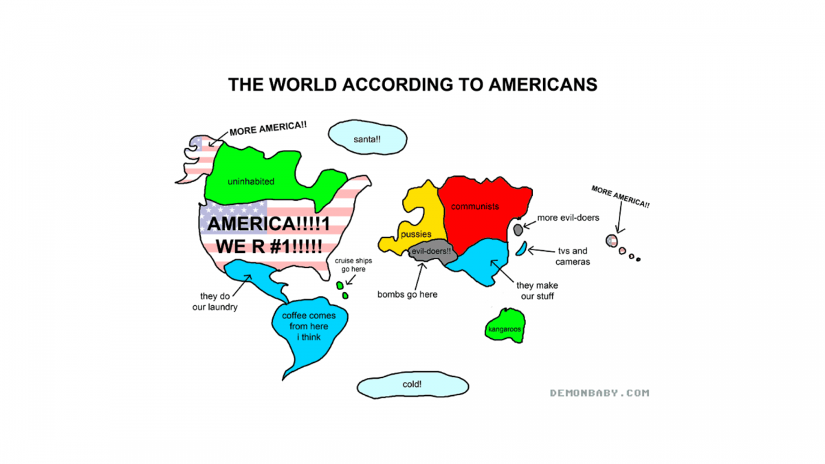 The World According to Americans :)